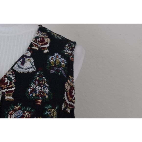 Vintage Christmas Cotton/Poly Carpet Vest by‎ Boobie Brooks size XL - Picture 6 of 10